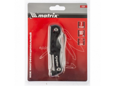 Нож многофункциональный, 7 функций, в чехле, 107 мм Matrix от MATRIX Нож многофункциональный, 7 функций, в чехле, 107 мм Matrix