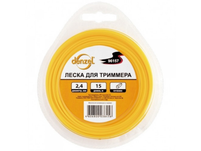 Леска для триммера звезда, 1,3мм х 15м// Denzel //Россия