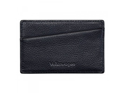 Кожаный футляр для визиток Volkswagen Business Card Case, Leather, Black, артикул 000087403BGXU